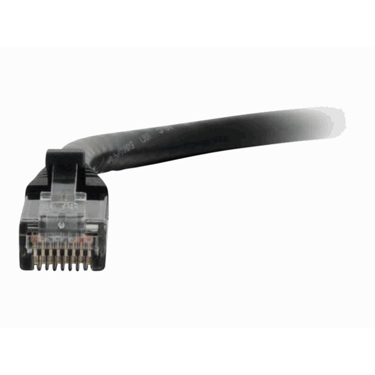 Cbl/0.5M Mld/Booted Black CAT5E PVC UTP Cbl/0.5M Mld/Booted Black CAT5E PVC UTP