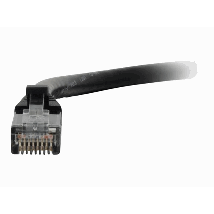 Cbl/0.5M Mld/Booted Black CAT5E PVC UTP Cbl/0.5M Mld/Booted Black CAT5E PVC UTP