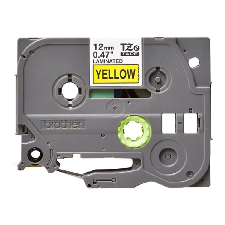 TZ-631 12mm - black on yellow - laminated (8m) TZ-631 12mm - black on yellow - laminated (8m)