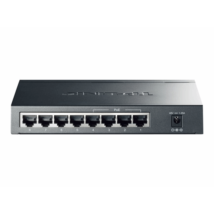 TL-SG1008P 8-Port Gigabit Desktop PoE Switch 8 10/100/1000Mbps RJ45 ports including 4 PoE ports stee TL-SG1008P 8-Port Gigabit Desktop PoE Switch 8 10/100/1000Mbps RJ45 ports including 4 PoE ports stee