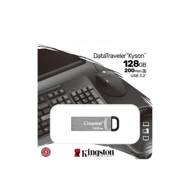 128GB USB3.2 Gen 1 DataTraveler Kyson 128GB USB3.2 Gen 1 DataTraveler Kyson