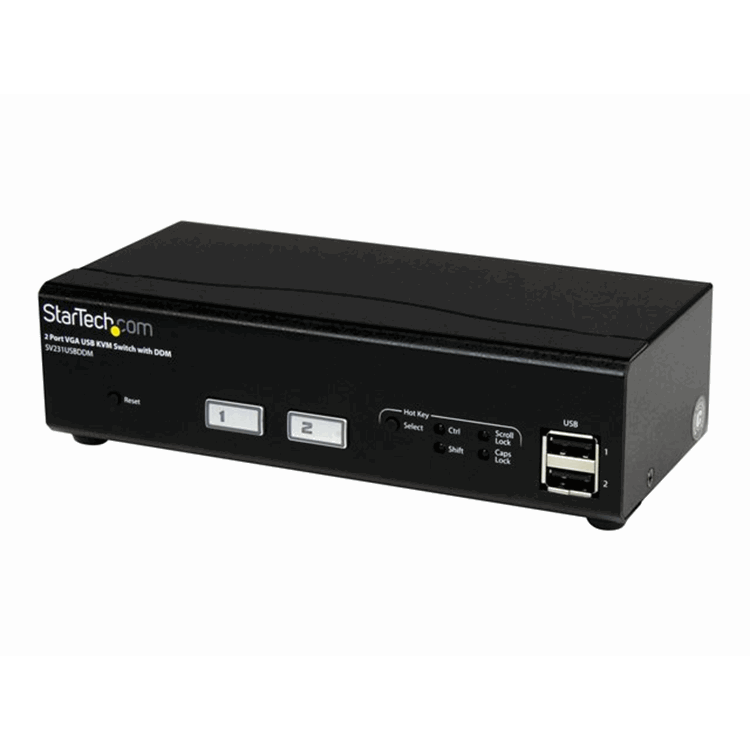 2 Port USB VGA KVM Switch with DDM 2 Port USB VGA KVM Switch with DDM