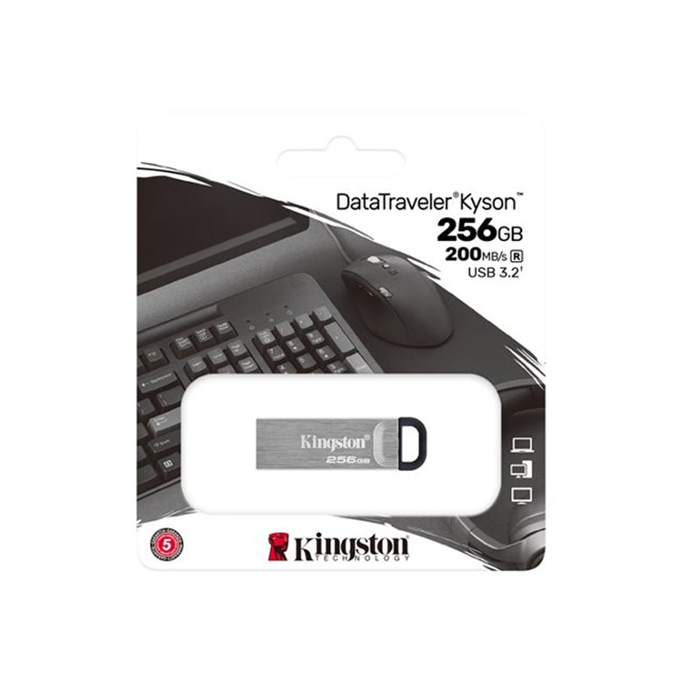 256GB USB3.2 Gen 1 DataTraveler Kyson 256GB USB3.2 Gen 1 DataTraveler Kyson