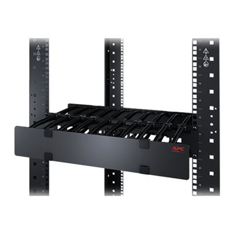 2U Horizontal Cable Manager 6" Fingers