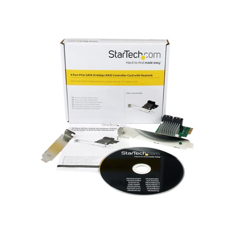 4-port PCI Express SATA III 6 Gbps RAID 4-port PCI Express SATA III 6 Gbps RAID