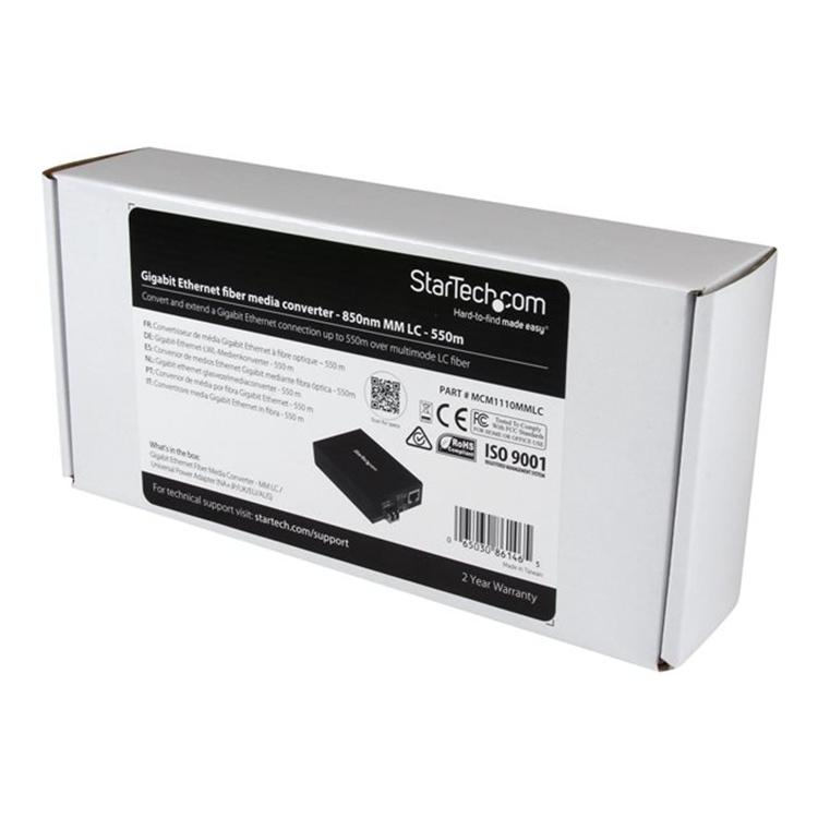 Fiber Media Converter- 850nm MM LC- 550m