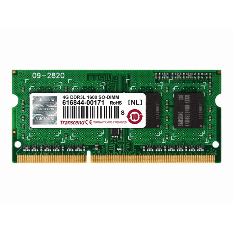 4GB DDR3L 1600 SO-DIMM 1Rx8 4GB DDR3L 1600 SO-DIMM 1Rx8