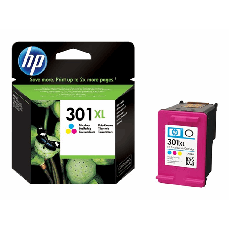 HP 301XL TRI-COLOR INK CARTRIDGE . HP 301XL TRI-COLOR INK CARTRIDGE .
