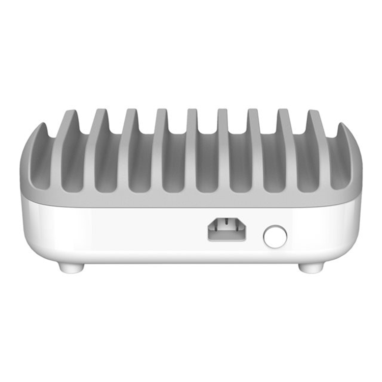 10 Port USB Charg Dock station WHT UK