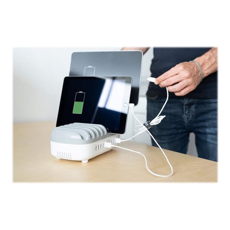 10 Port USB Charg Dock station WHT UK 10 Port USB Charg Dock station WHT UK