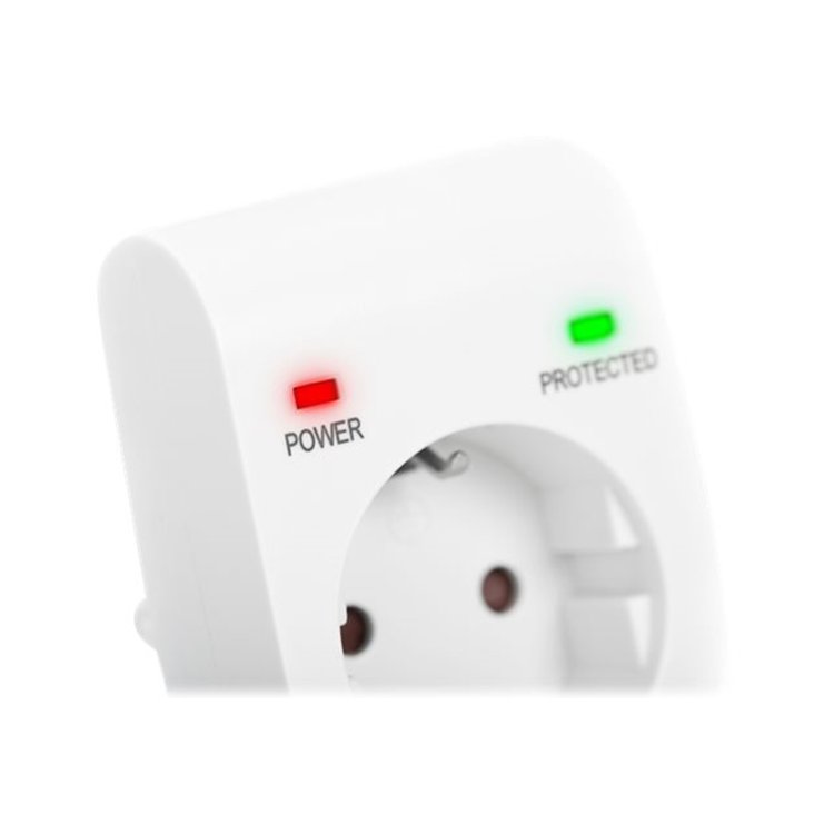 surge protector with power and protected