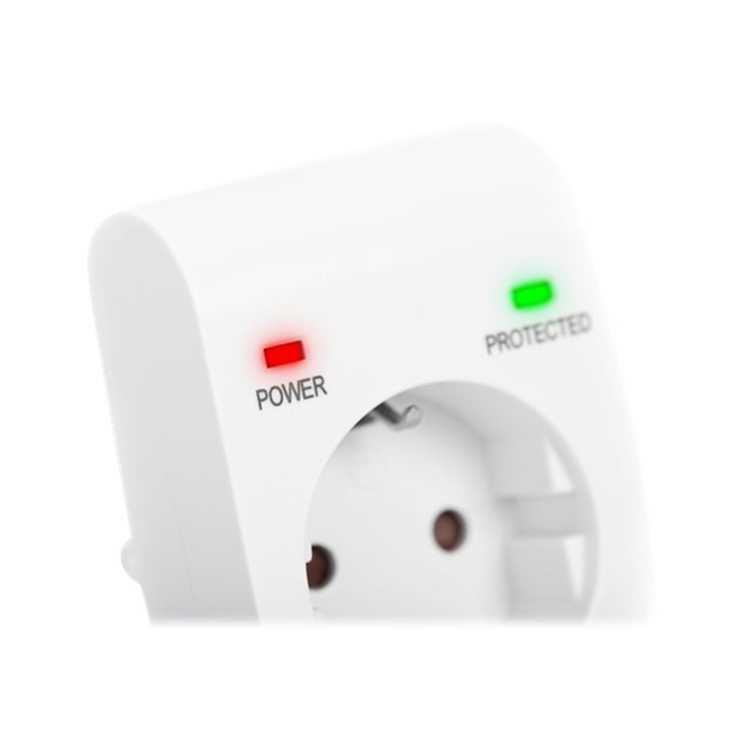 surge protector with power and protected