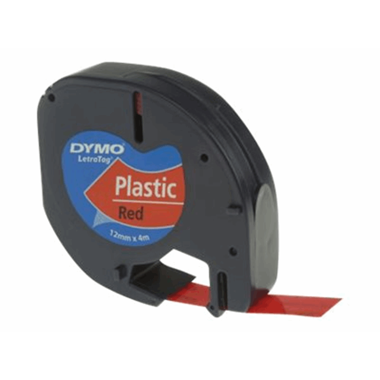 Tape/Plastic Red 12mx4mm f LetraTag Tape/Plastic Red 12mx4mm f LetraTag