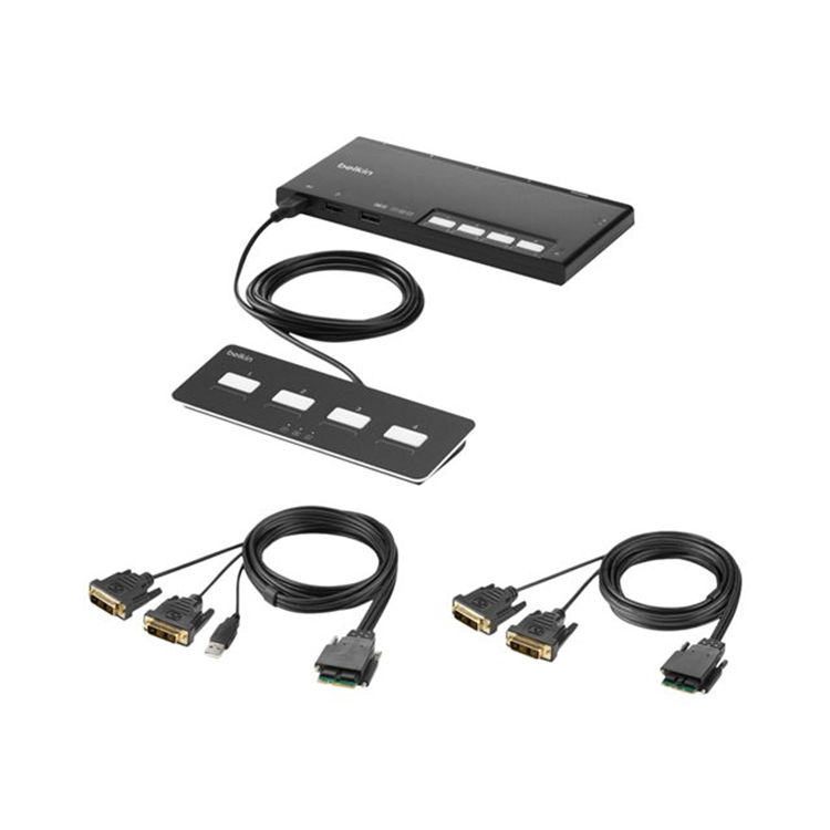 4-Port Dual Head DVI Modular Secure KVM 4-Port Dual Head DVI Modular Secure KVM