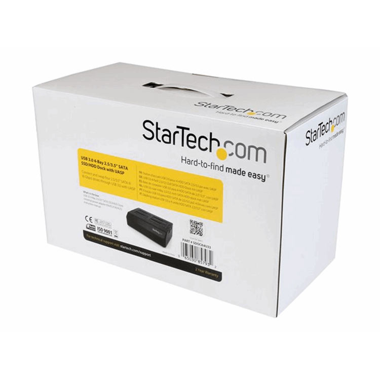 USB 3.0 to 4-Bay HDD Dock w/ UASP & Fans