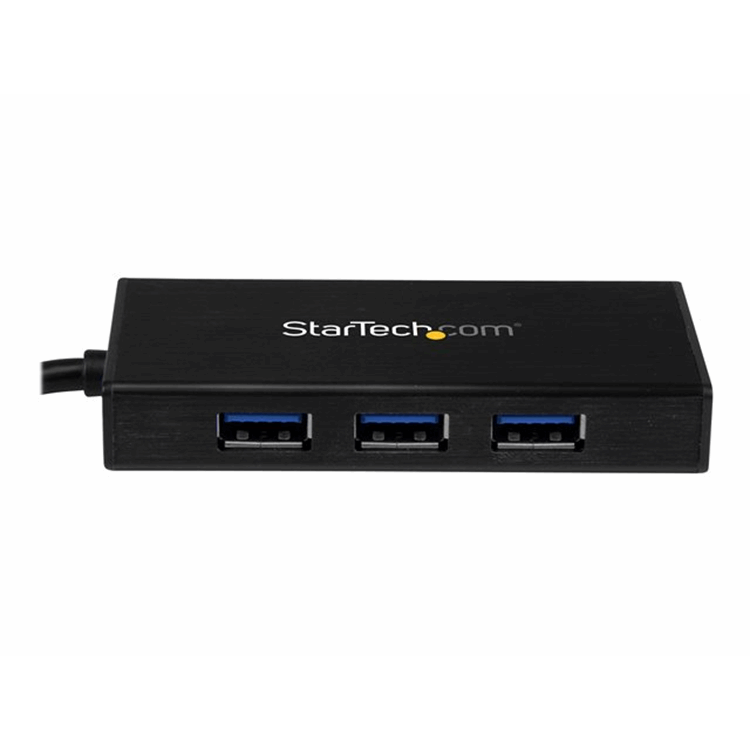 Portable USB 3.0 Hub w/ Gigabit Ethernet