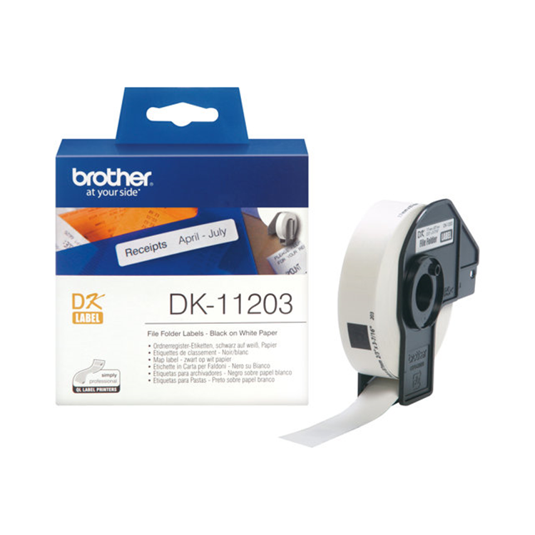 BROTHER DK11203 file folder labels