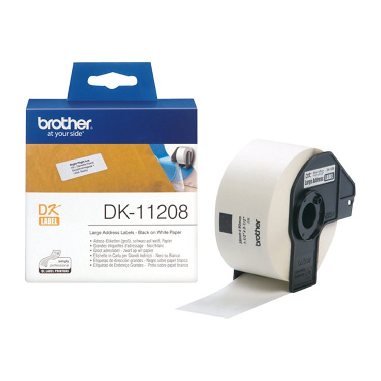 BROTHER DK11208 suuri osoitetarra38x90mm BROTHER DK11208 suuri osoitetarra38x90mm