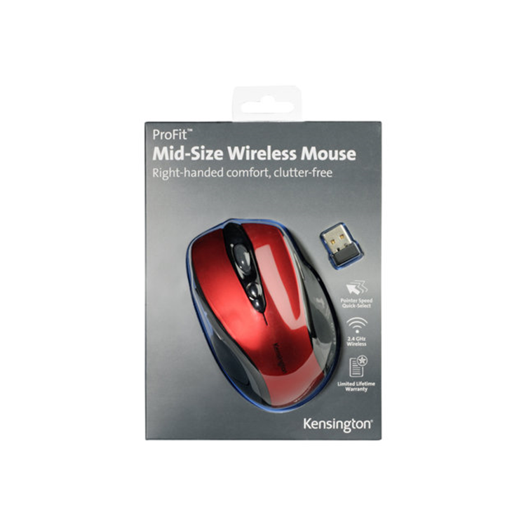 ProFitMid Wireless Ruby Red Mouse