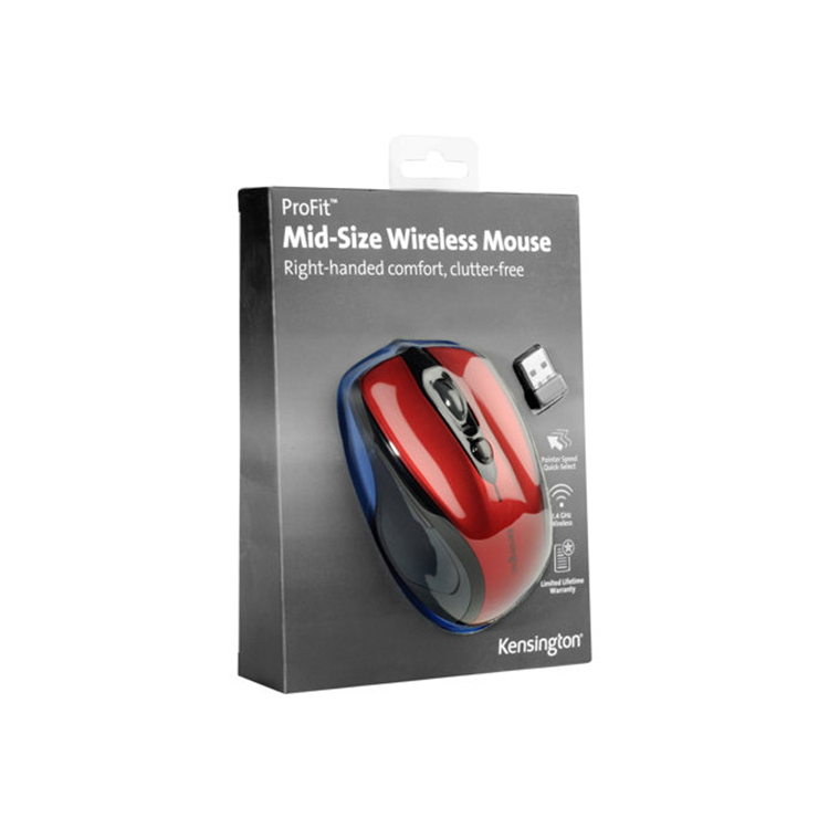 ProFitMid Wireless Ruby Red Mouse