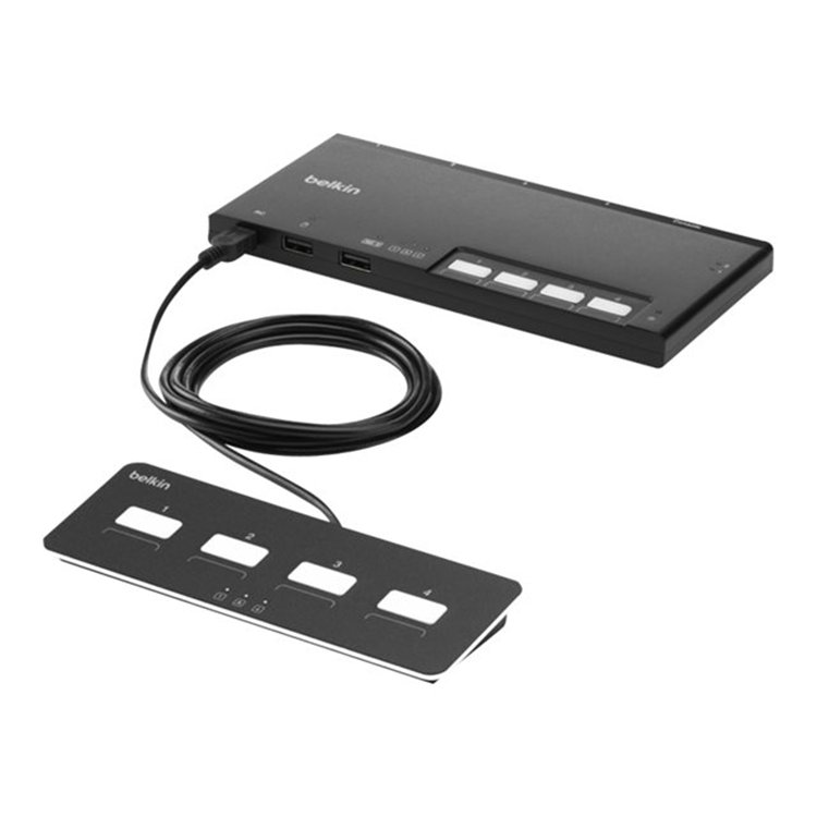 4-Port Dual Head Base Modular Secure KVM