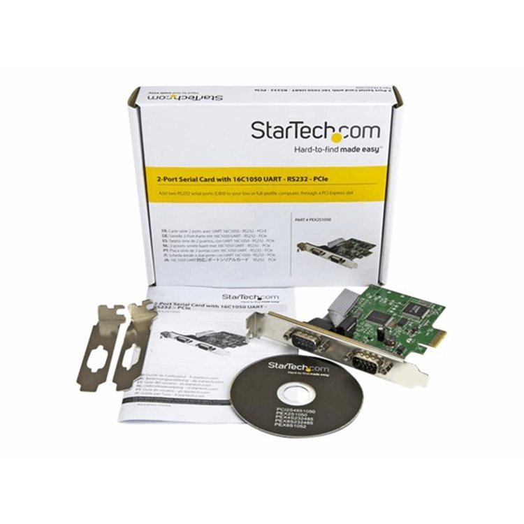 2-Port PCIe Serial Card w/ 16C1050 UART