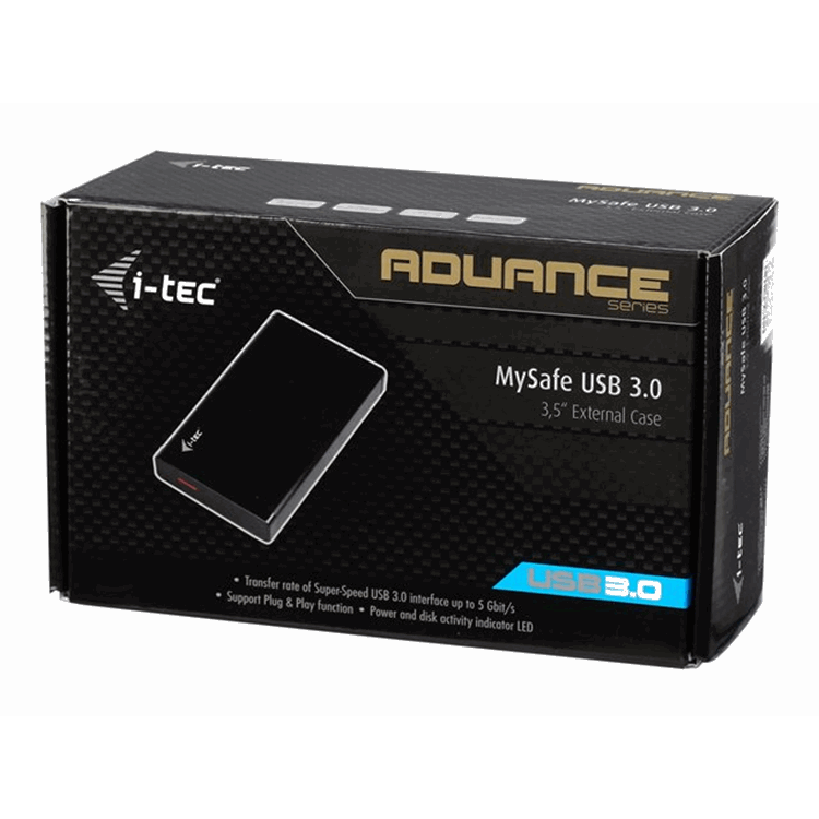 I-TEC USB 3.0 Case HDD SSD ALU
