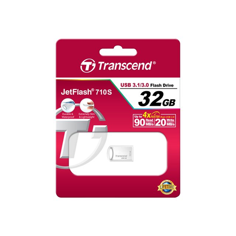 32GB JetFlash 710  Silver Plating