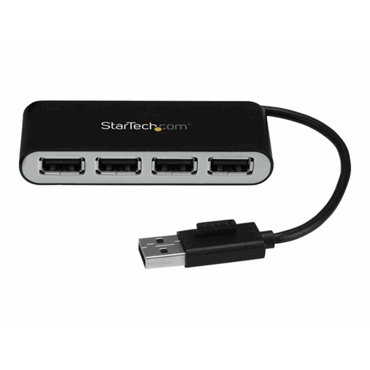 4 Port Portable USB 2.0 Hub with Cable