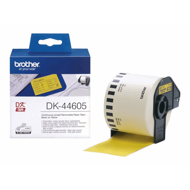 Label roll/yellow62mmx30.36m f QL-series Label roll/yellow62mmx30.36m f QL-series