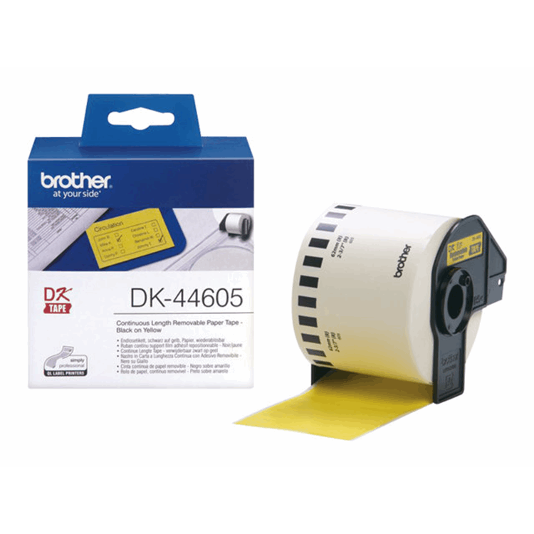 Label roll/yellow62mmx30.36m f QL-series Label roll/yellow62mmx30.36m f QL-series