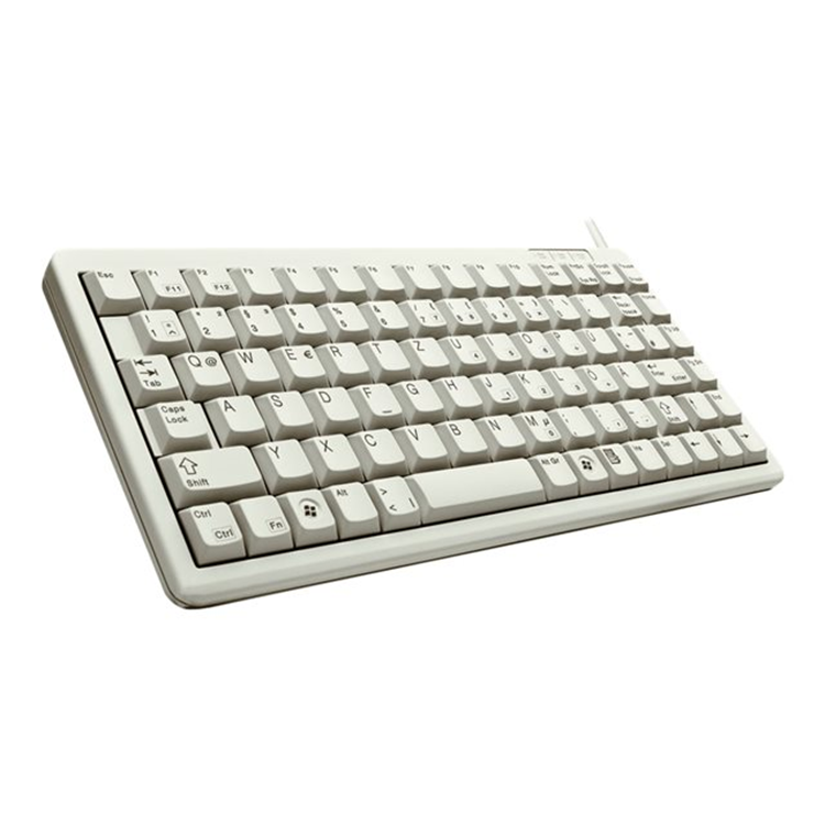 G84-4100 compact keyboard grey USB (PS/2 via adapter)