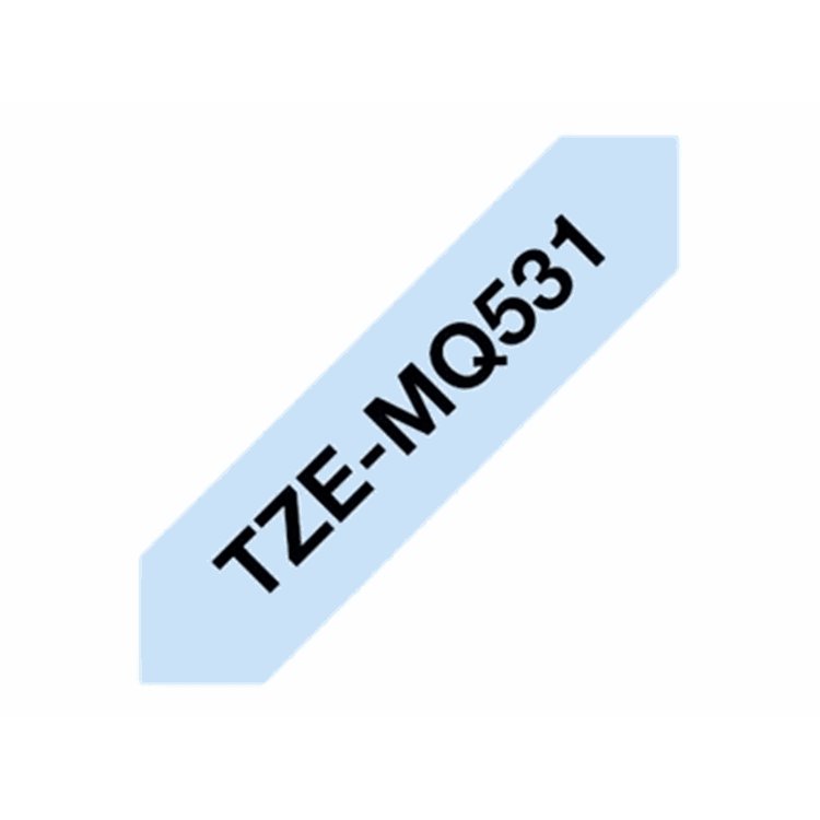 TZEMQ531 12MM BLACK ON PASTEL BLUE TAPE TZEMQ531 12MM BLACK ON PASTEL BLUE TAPE