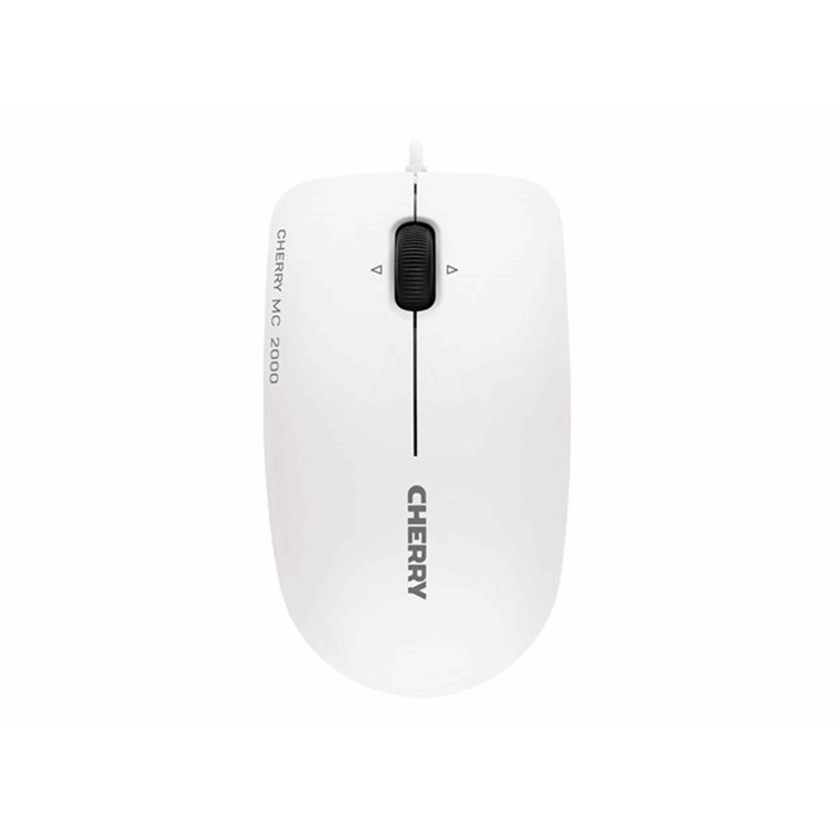 MC 1000 corded mouse grey USB. 3 buttons/scroll wheel/symmetrical design/high resolution optical sen