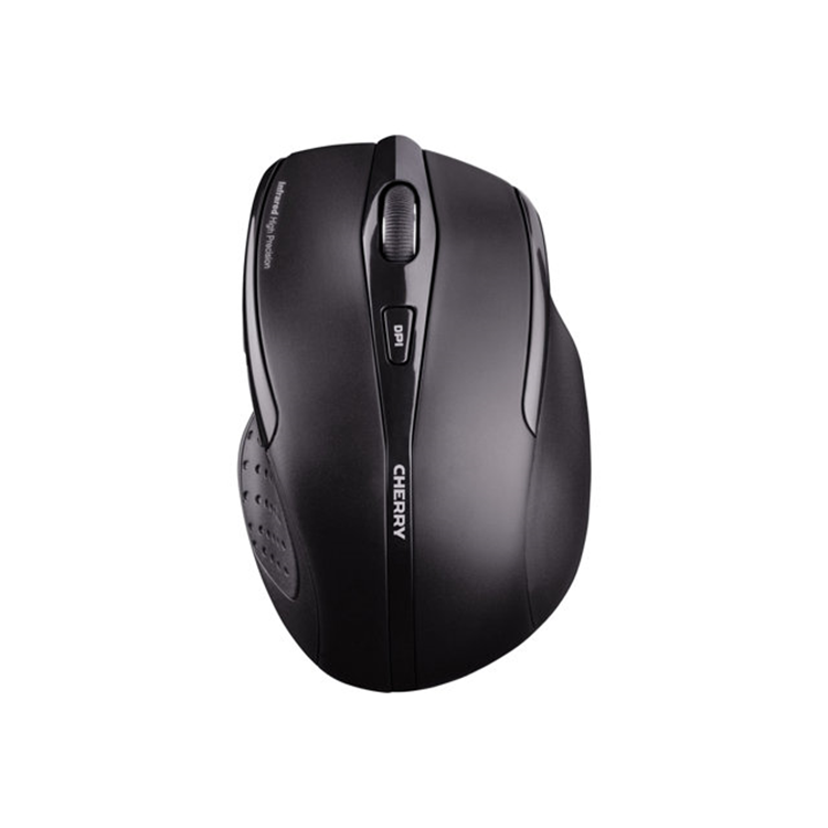 MW 3000 wireless mouse black USB. 2.4GHz wireless technology/non-slip rubber sides/on-off button for