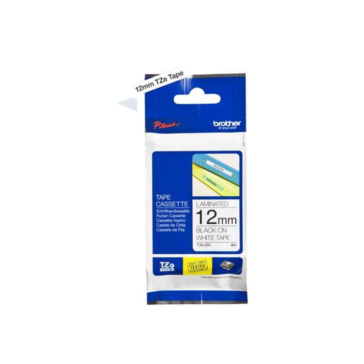 Tape/12mm black on white f P-Touch TZE Tape/12mm black on white f P-Touch TZE