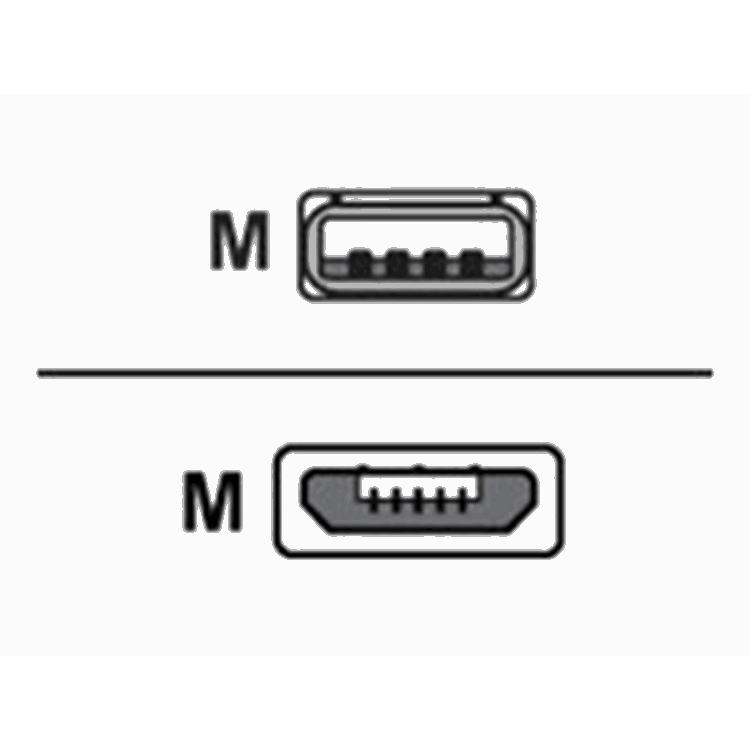 MUSB-B TO USB-A PLUG 1.8M ZQ500 SERIES