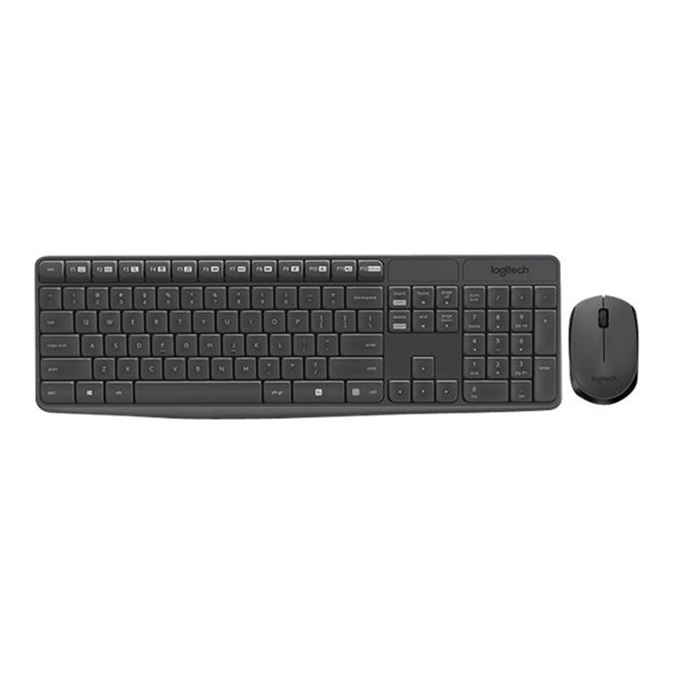 MK235 Wireless Keyboard and Mouse Combo-GREY-US INT''L-2.4GHZ-INTNL-(GREY KEYS GREY BTM) MK235 Wireless Keyboard and Mouse Combo-GREY-US INT''L-2.4GHZ-INTNL-(GREY KEYS GREY BTM)