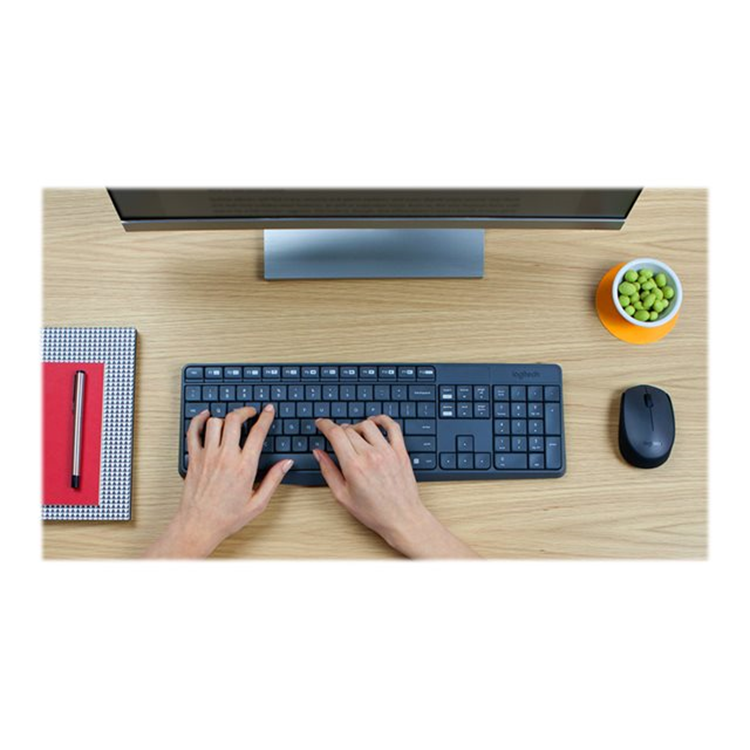 MK235 Wireless Keyboard and Mouse Combo-GREY-US INT''L-2.4GHZ-INTNL-(GREY KEYS GREY BTM) MK235 Wireless Keyboard and Mouse Combo-GREY-US INT''L-2.4GHZ-INTNL-(GREY KEYS GREY BTM)