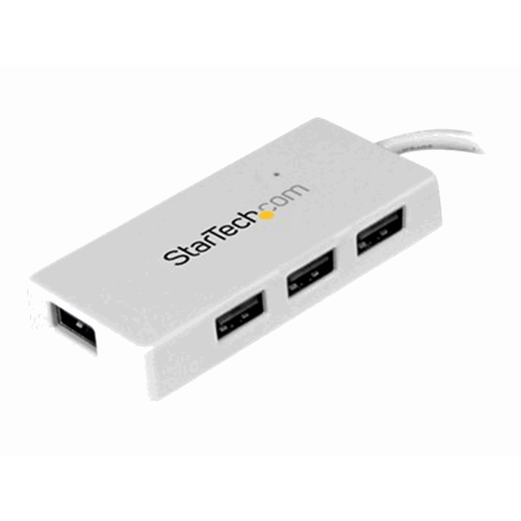 Portable Mini USB 3.0 Hub - White