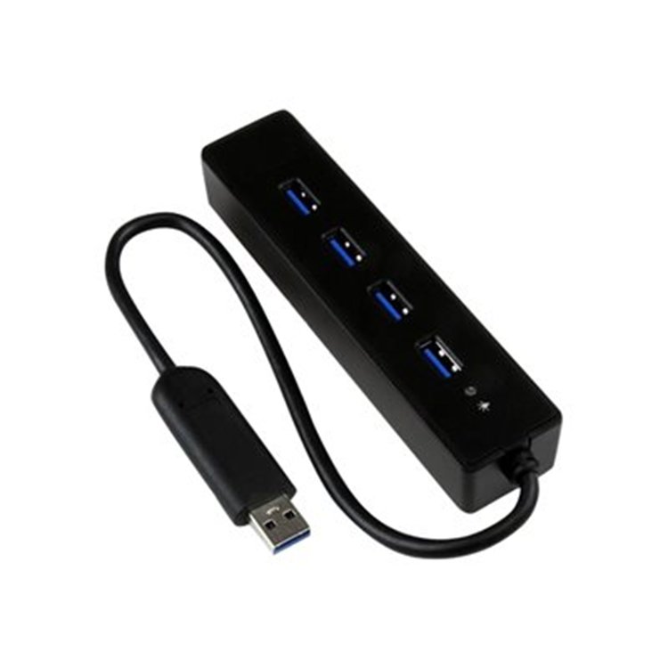 4 Port USB 3.0 Hub with Built-in Cable 4 Port USB 3.0 Hub with Built-in Cable