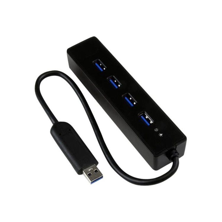 4 Port USB 3.0 Hub with Built-in Cable