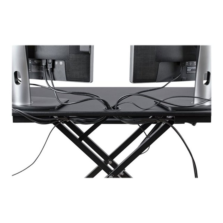Corner Sit Stand Desk Converter 35x21in Corner Sit Stand Desk Converter 35x21in