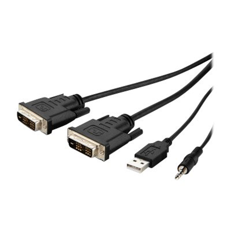 TAA Dual-Head DVI-D to HDMI High Retenti TAA Dual-Head DVI-D to HDMI High Retenti