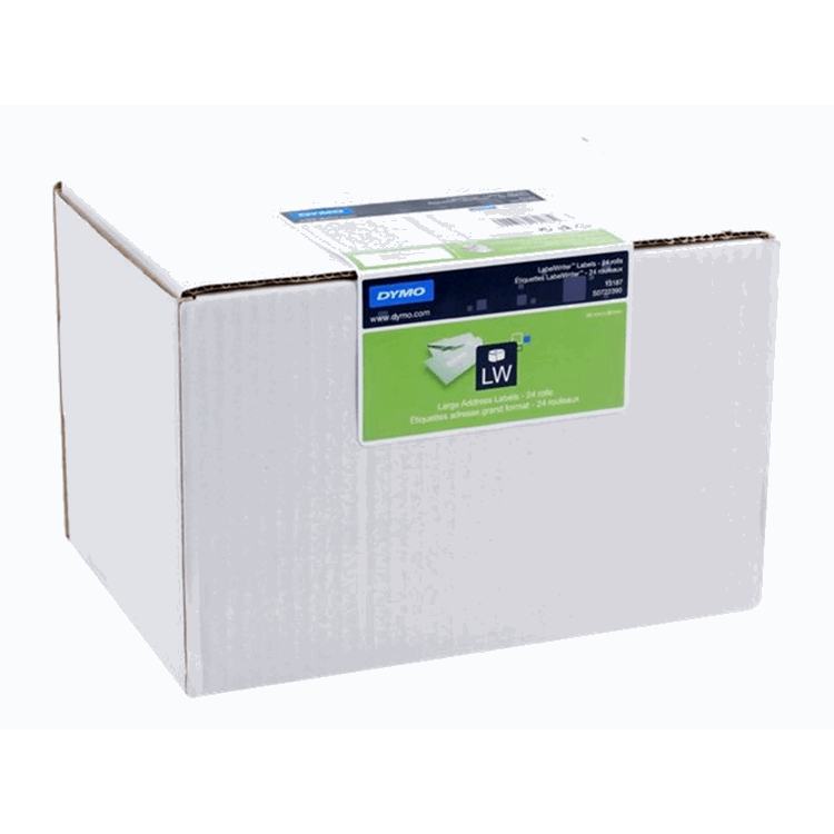 LW GROTE ADRESETIKET WIT 36*89MM (24X260) LW GROTE ADRESETIKET WIT 36*89MM (24X260)