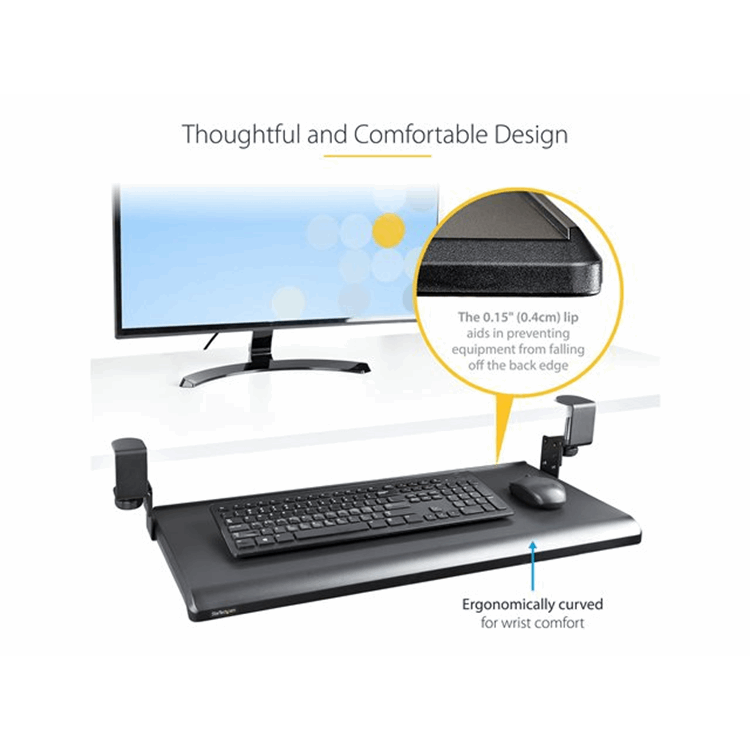 Under-Desk Keyboard Tray Adjustable