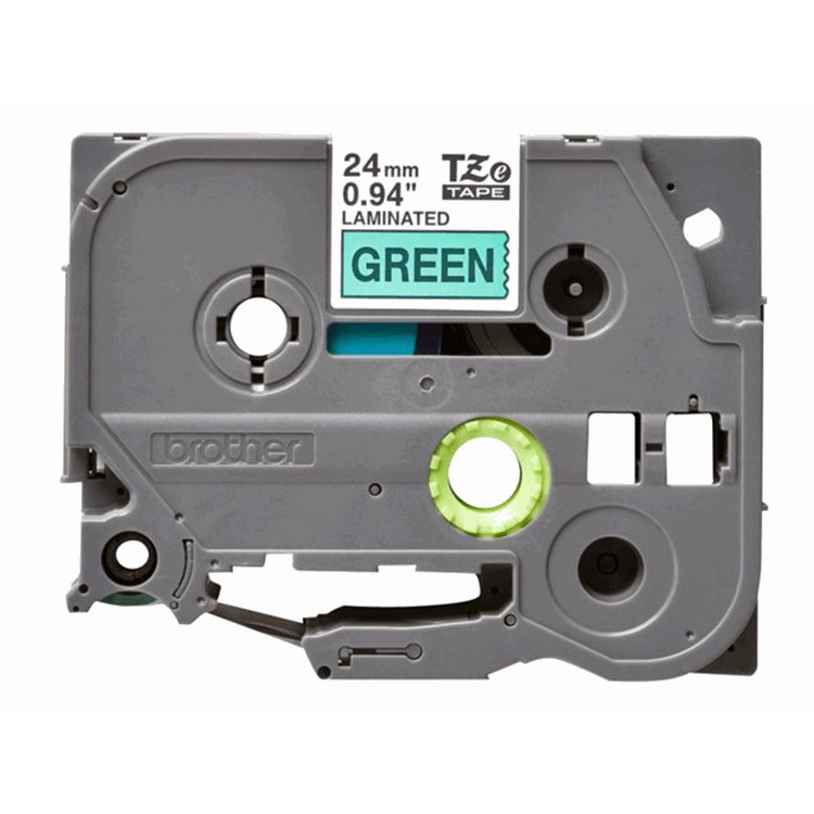 TZ-751 24mm - black on green - laminated (8m) TZ-751 24mm - black on green - laminated (8m)
