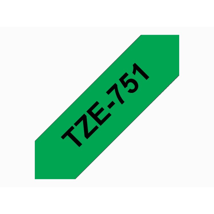 TZ-751 24mm - black on green - laminated (8m) TZ-751 24mm - black on green - laminated (8m)