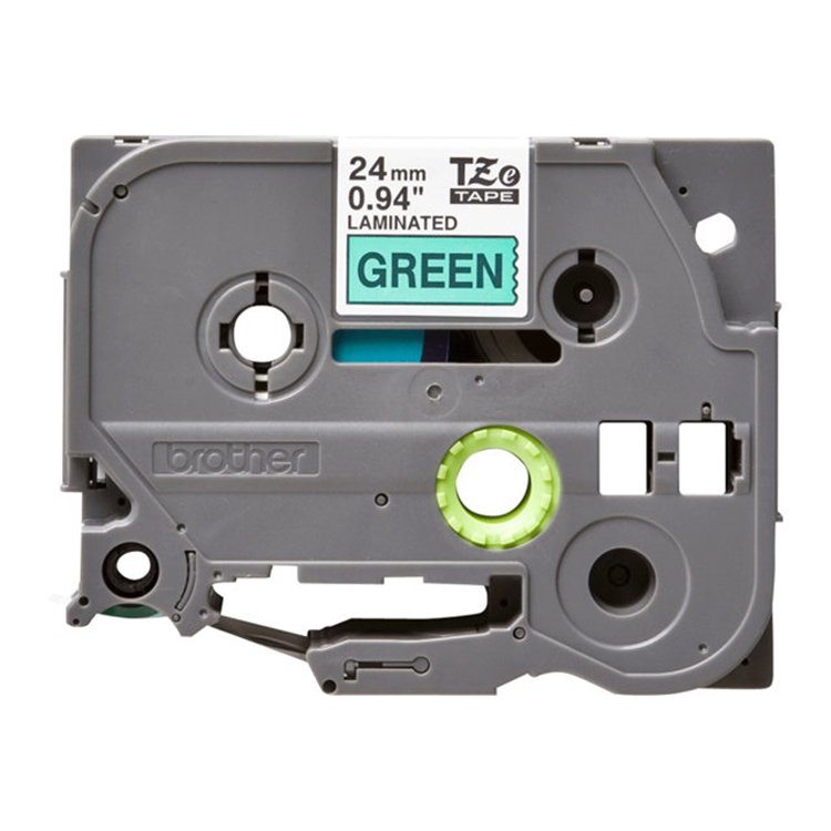 TZ-751 24mm - black on green - laminated (8m) TZ-751 24mm - black on green - laminated (8m)