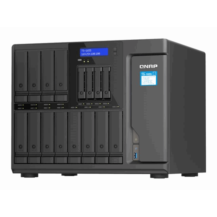 TS-1655-8G 16Bay 8GB DDR42x2.5GbE 4x Gen